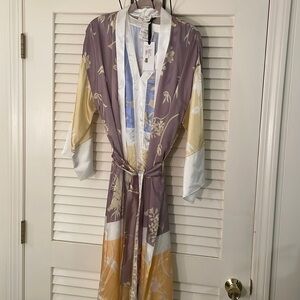 Forte Forte “Le Stampe” 2 Piece Luxurious Bouganvilla Maxi Gown Duster Robe